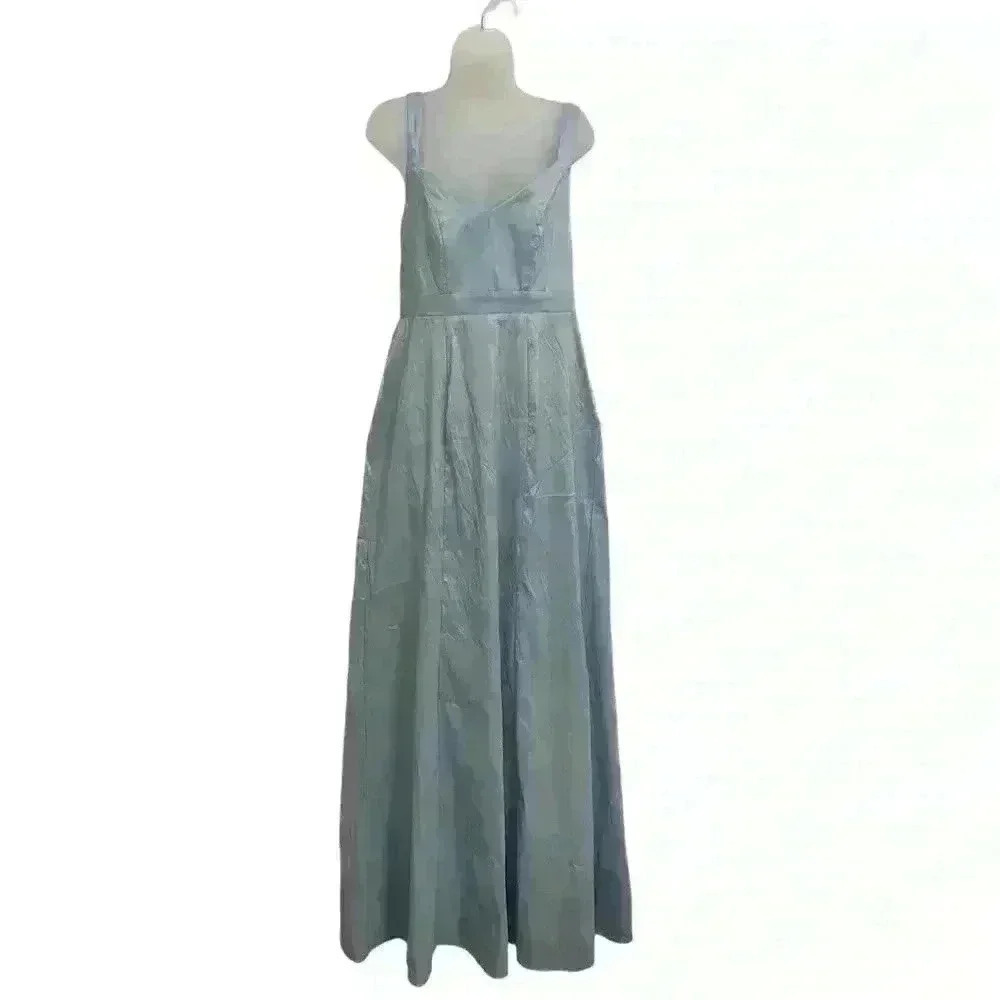 Show Me Your Mumu New NWOT Light Blue Charlotte Bow Dress Size L - Picture 2 of 3